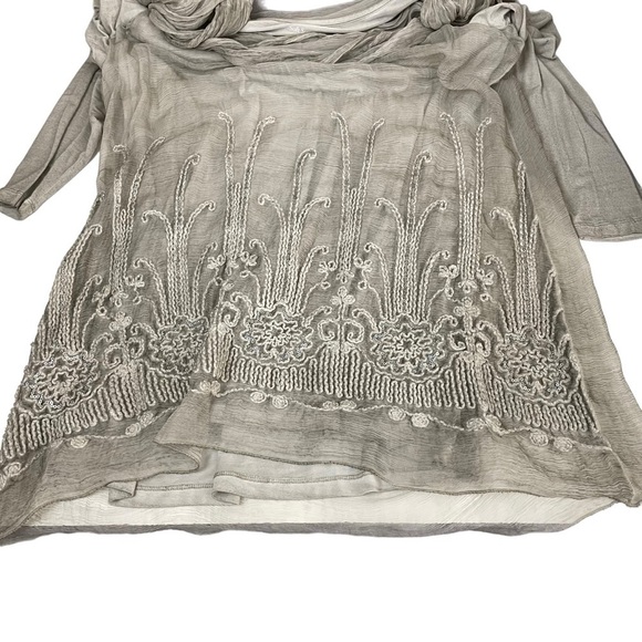 Soft Surroundings Silk Beaux Arts Tunic & Cami Large - Picture 13 of 15